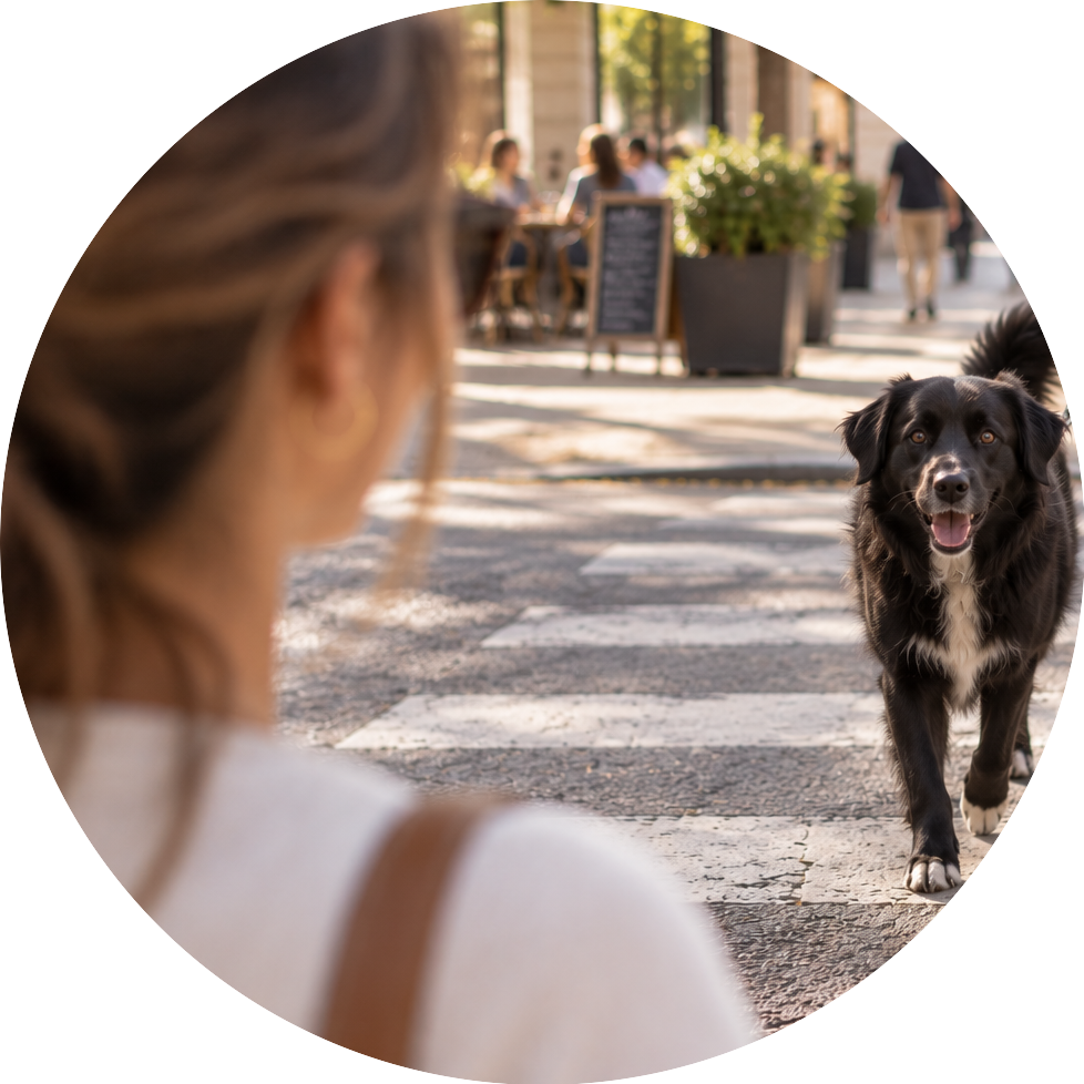 Se sentir plus sereine en présence d’un chien